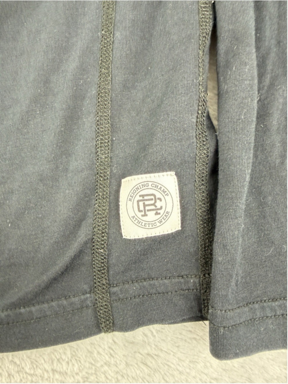 Reigning Champ Black Pima Cotton Long Sleeve Medium - Picture 7 of 9